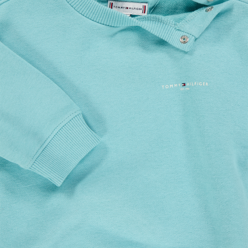 Tommy Hilfiger Bébé Unisexe Pull en turquoise