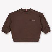 Tommy Hilfiger Bébé Unisexe Pull Marron