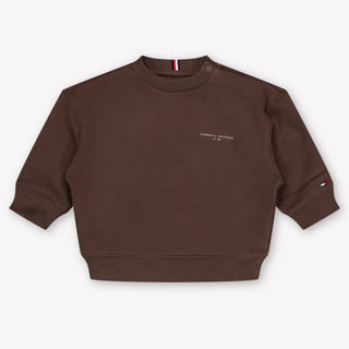 Tommy Hilfiger Bébé Unisexe Pull Marron