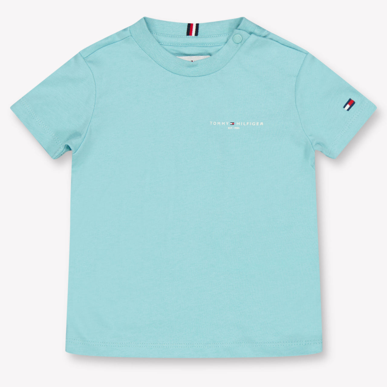 Tommy Hilfiger Bébé Unisexe T-shirt en turquoise