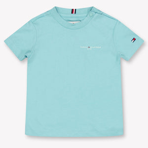 Tommy Hilfiger Bébé Unisexe T-shirt en turquoise