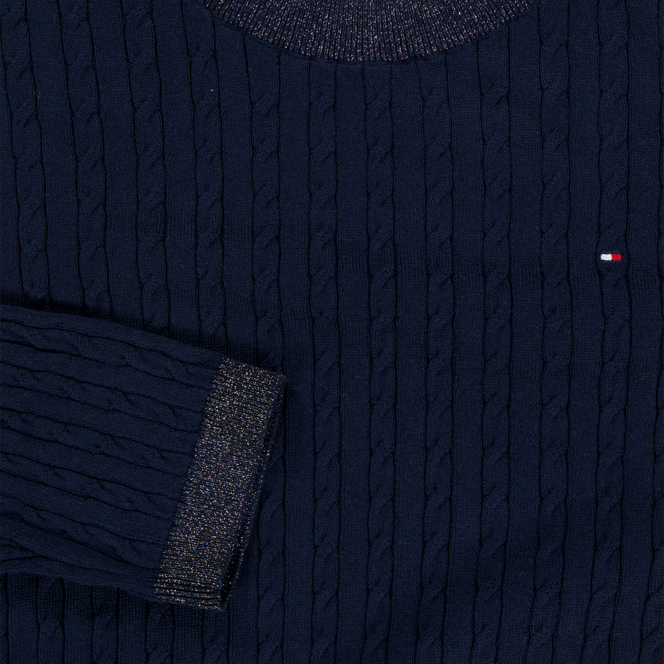Tommy Hilfiger Kinder Mädchen Pullover in Marineblau