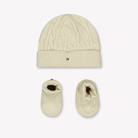 Tommy Hilfiger Bebé Unisex Sombrero Beige claro