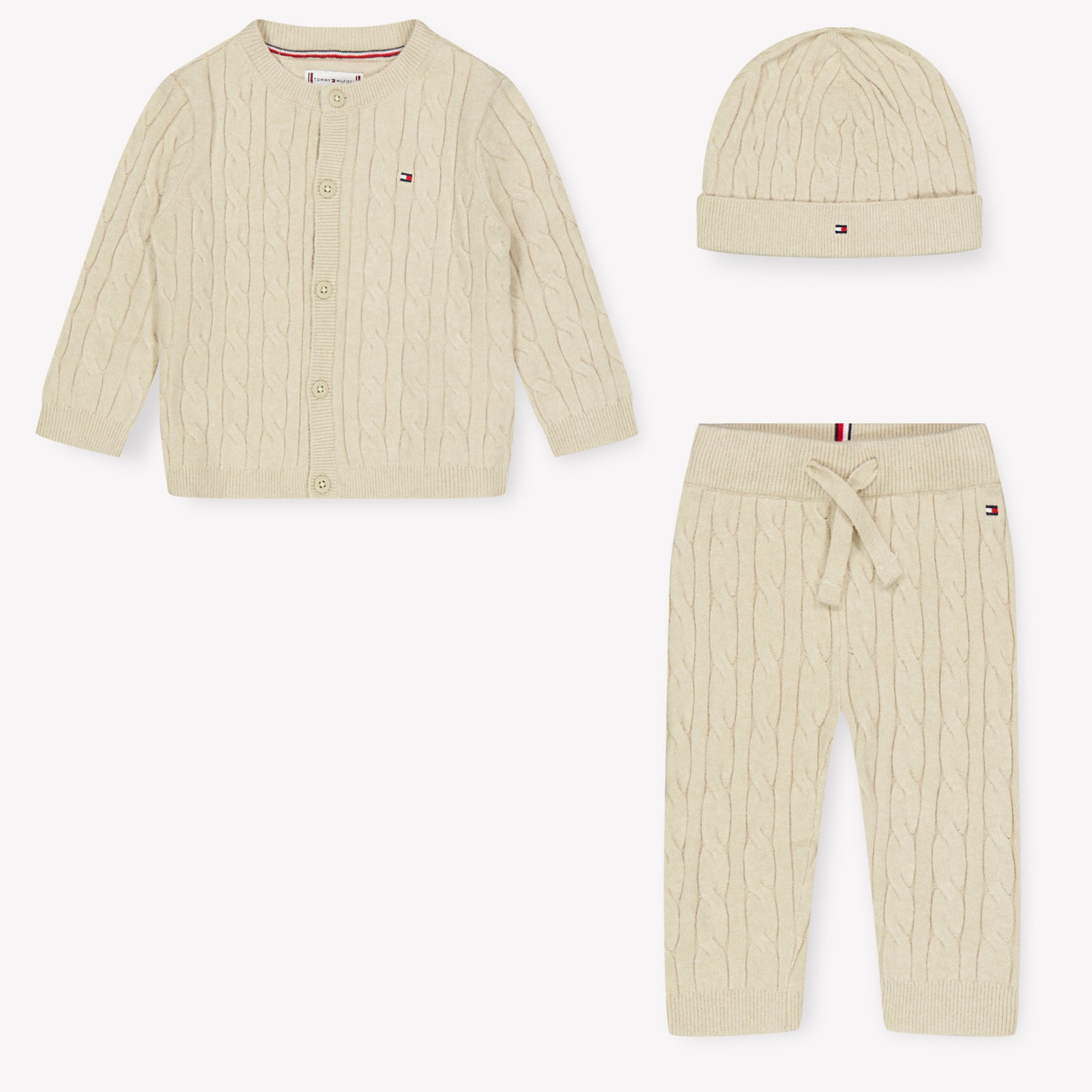 Tommy Hilfiger Baby Unisex eingestellt in Helles Beige