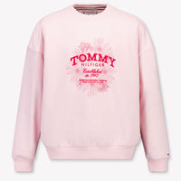 Tommy Hilfiger Enfant Filles Pull Rose Léger