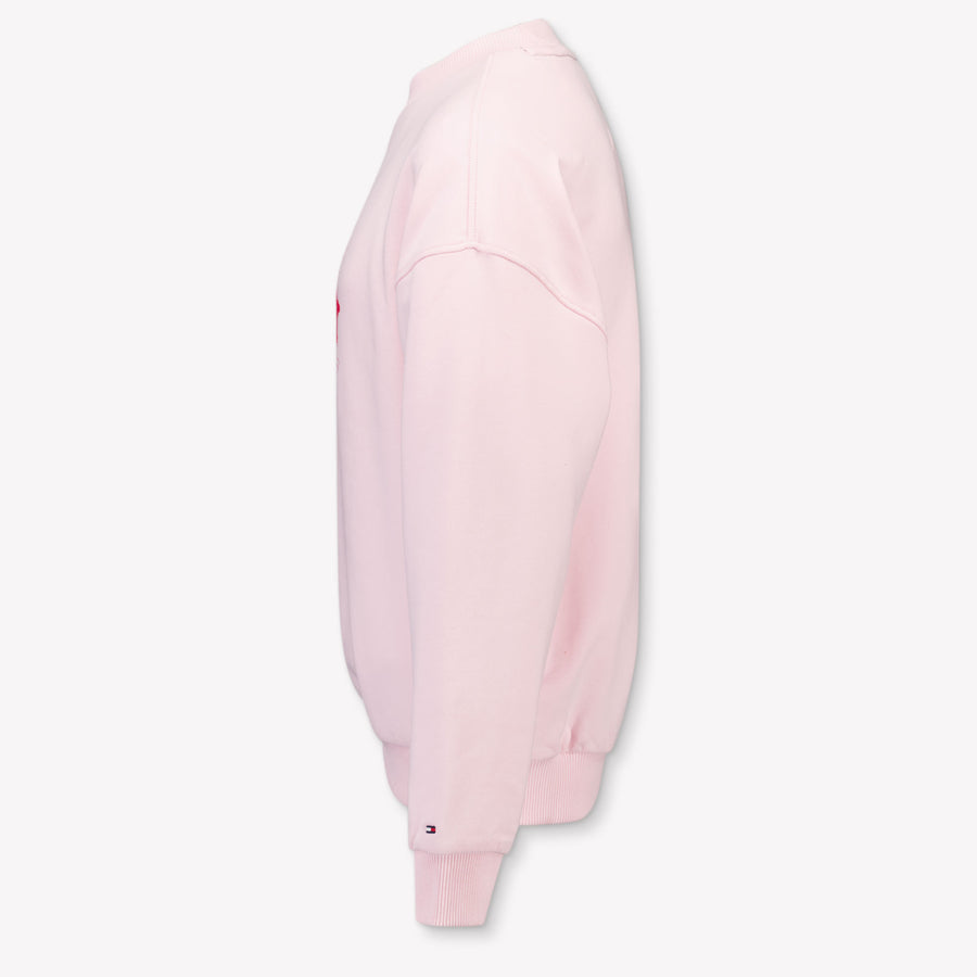 Tommy Hilfiger Enfant Filles Pull Rose Léger