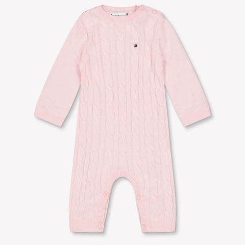 Tommy Hilfiger Bambino Unisex Tuta in scatola Rosa Chiaro