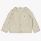 Tommy Hilfiger Bebé Unisex Chaleco Beige claro
