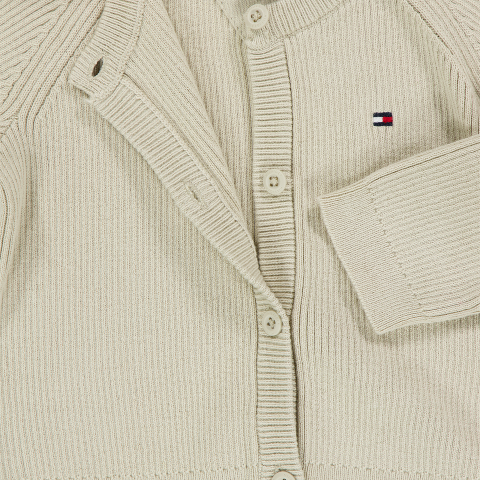 Tommy Hilfiger Bebé Unisex Chaleco Beige claro