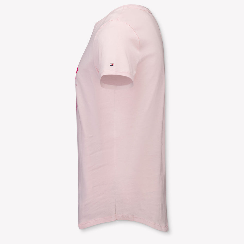 Tommy Hilfiger Kinder Meisjes T-Shirt In Licht Roze