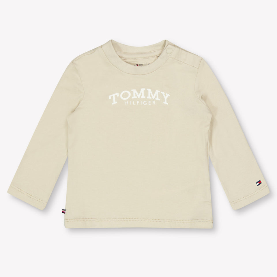 Tommy Hilfiger Bébé Unisexe T-shirt Beige Clair