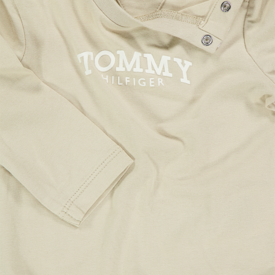 Tommy Hilfiger Bébé Unisexe T-shirt Beige Clair