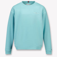 Tommy Hilfiger Kinder Unisex -Pullover in Türkis