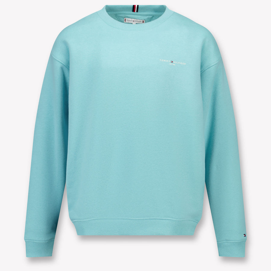 Tommy Hilfiger Kinder Unisex -Pullover in Türkis