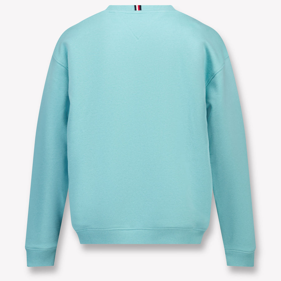 Tommy Hilfiger Kinder Unisex -Pullover in Türkis