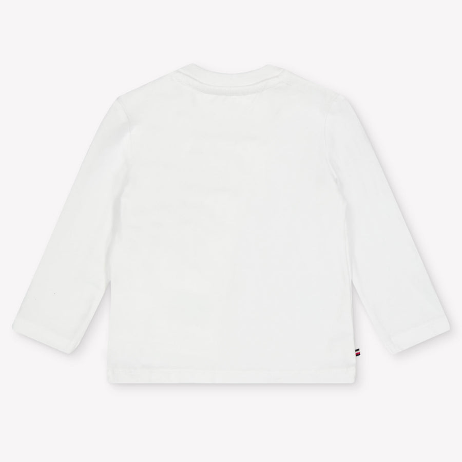 Tommy Hilfiger Baby Unisex T-Shirt In Wit