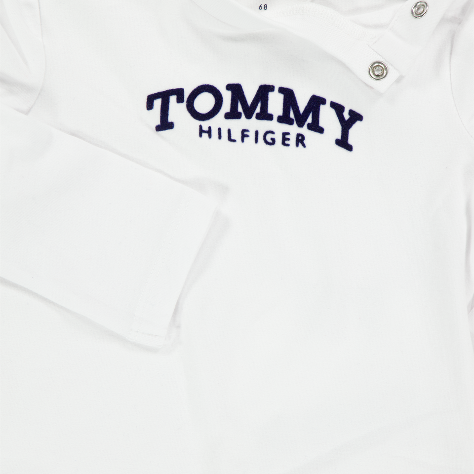 Tommy Hilfiger Baby Unisex T-Shirt In Wit