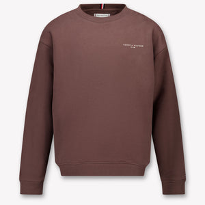 Tommy Hilfiger Kinder Unisex -Pullover in Braun