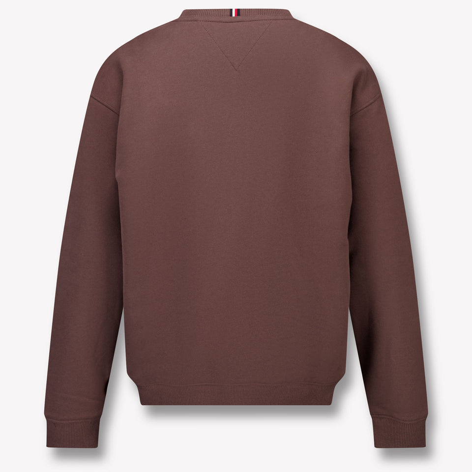 Tommy Hilfiger Ragazzo Unisex Maglione in Marrone