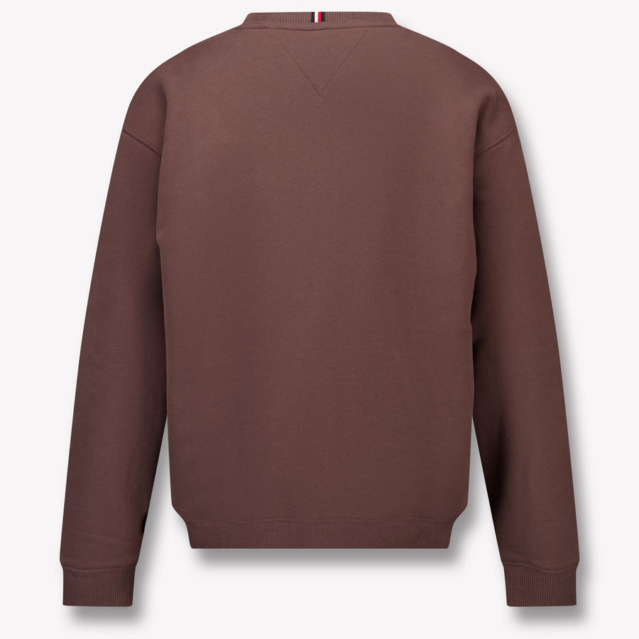 Tommy Hilfiger Kinder Unisex -Pullover in Braun