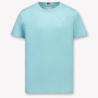 Tommy Hilfiger Enfant Unisexe T-shirt en turquoise