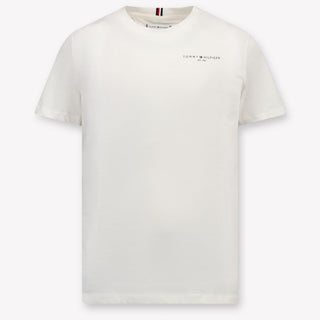 Tommy Hilfiger Ragazzo Unisex Maglietta dentro Off White