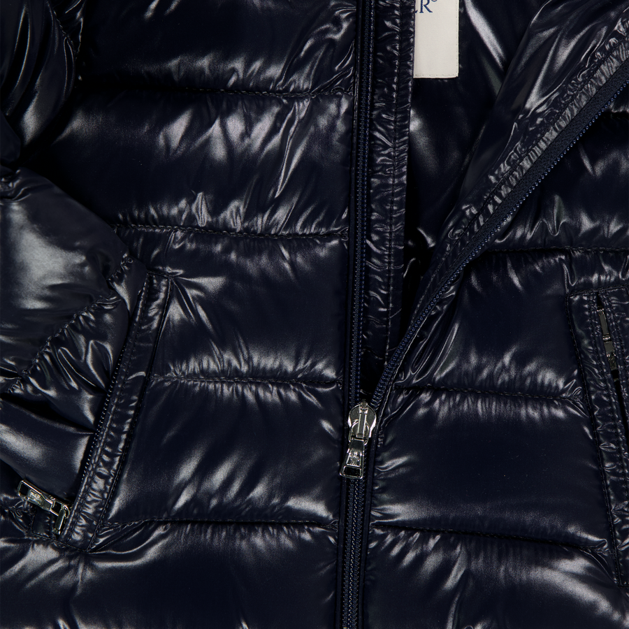Moncler Bébé Maya Garçons Manteaux d'hiver Navy