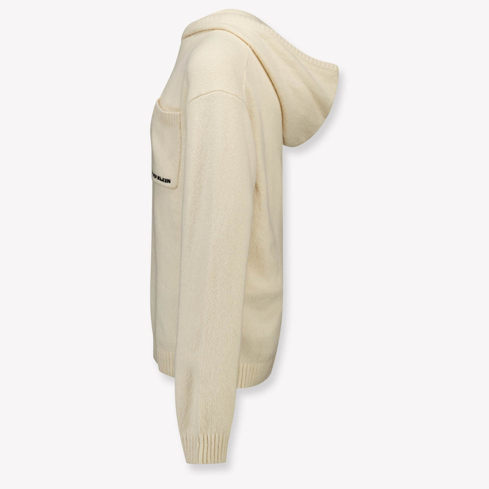 Calvin Klein Enfants Garçons Pull en Beige Clair