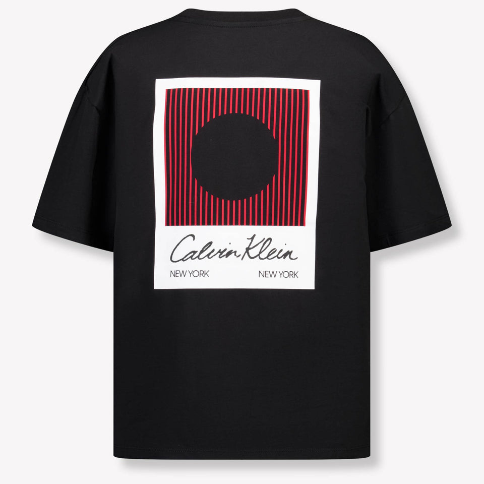 Calvin Klein Kinder Jongens T-Shirt In Zwart