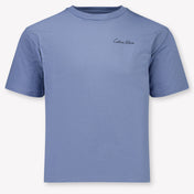Calvin Klein Kinder Jongens T-Shirt In Licht Blauw