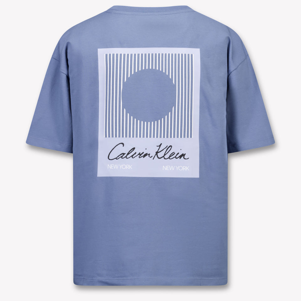 Calvin Klein Kinder Jongens T-Shirt In Licht Blauw