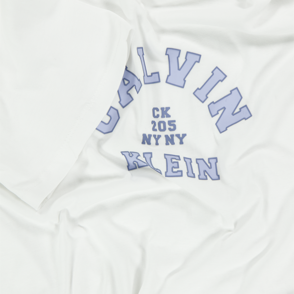 Calvin Klein Kinder Jongens T-Shirt In Wit