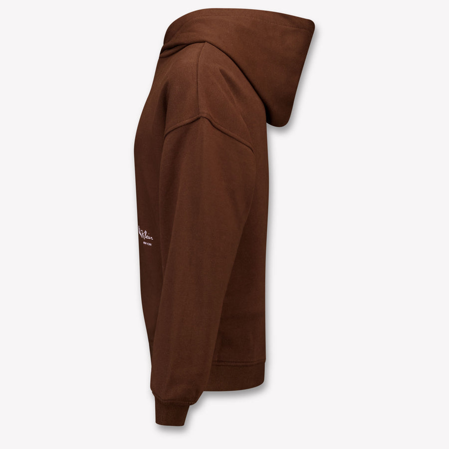 Calvin Klein Enfants Filles Pull en Marron