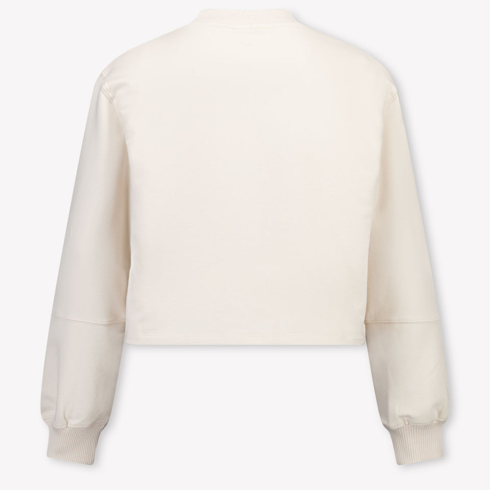 Calvin Klein Kids Girls Sweater In OffWhite