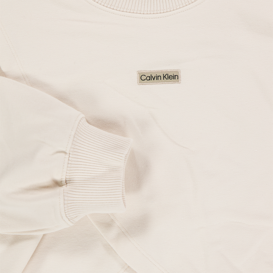 Calvin Klein Kids Girls Sweater In OffWhite