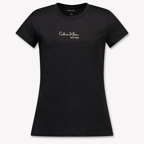 Calvin Klein Kids Girls T-Shirt In Black