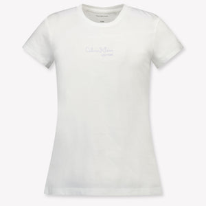 Calvin Klein Enfants Filles T-shirt dans Blanc