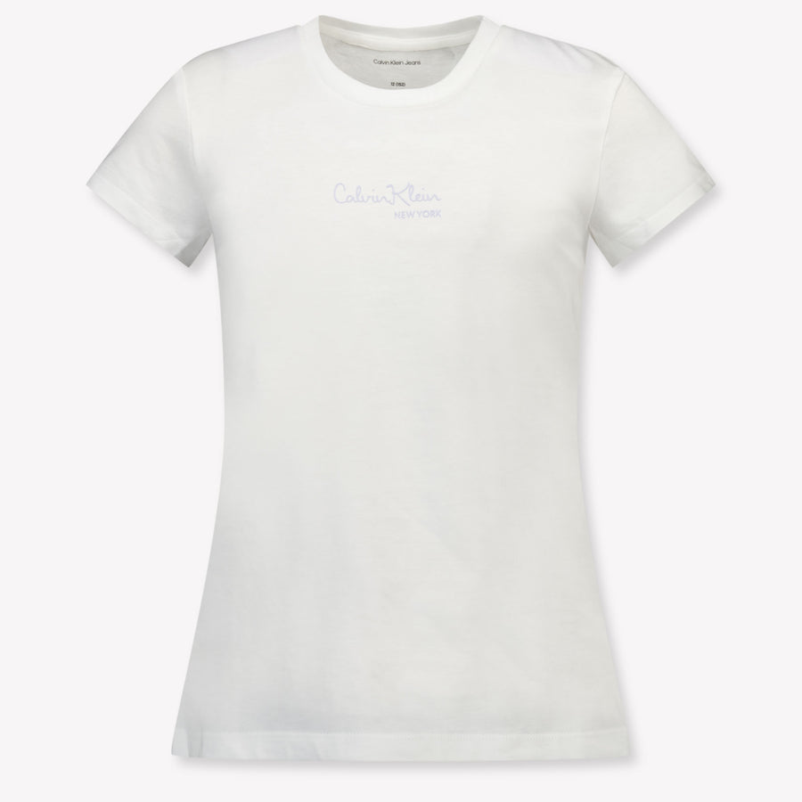 Calvin Klein Enfants Filles T-shirt dans Blanc
