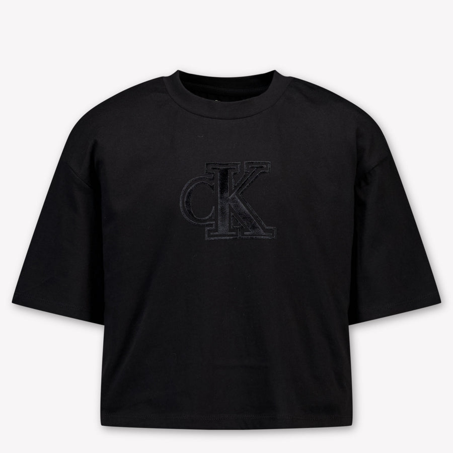 Calvin Klein Mädchen T-Shirt in Schwarz