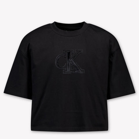 Calvin Klein Kids Girls T-Shirt In Black
