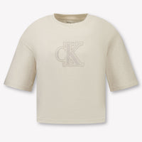 Calvin Klein Bambini Ragazze Maglietta dentro Off White