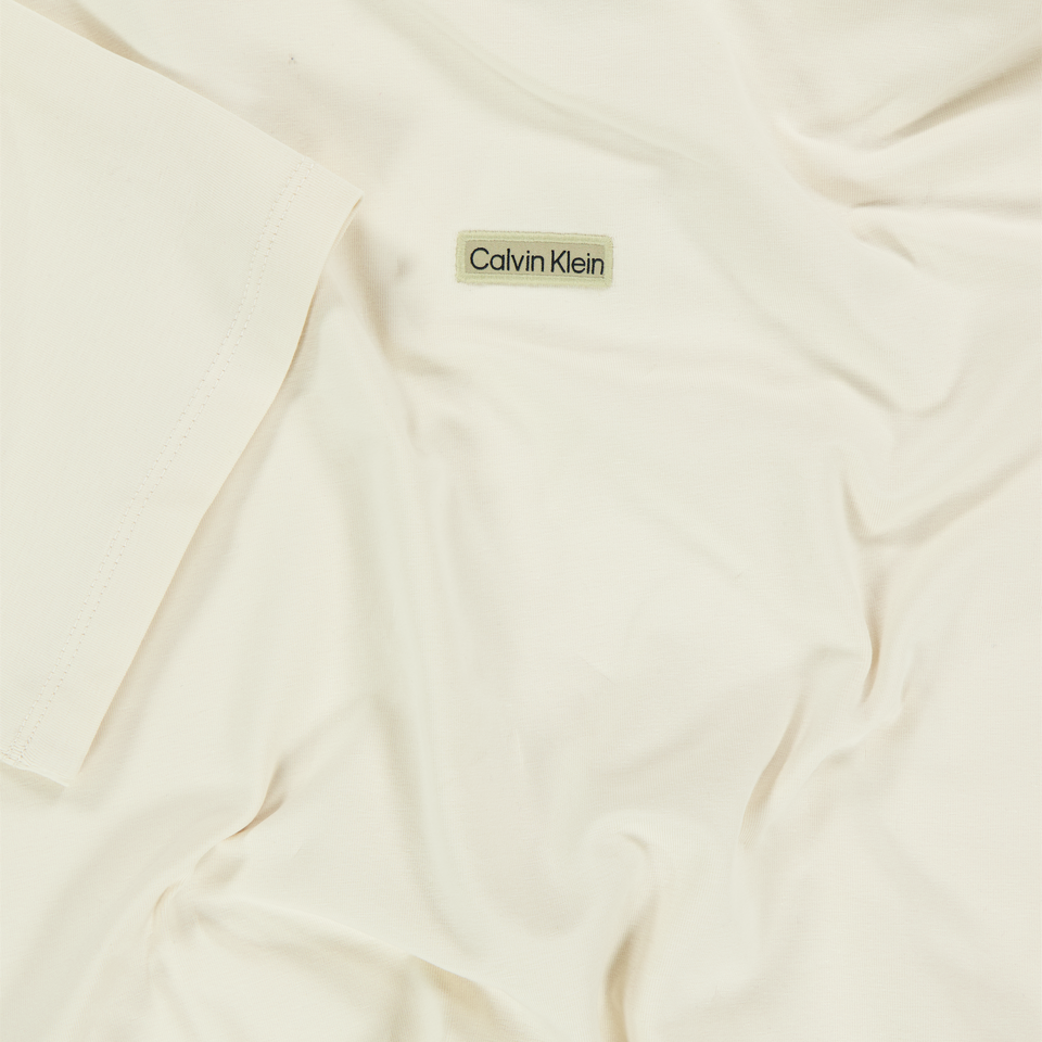 Calvin Klein Bambini Ragazze Maglietta dentro Off White