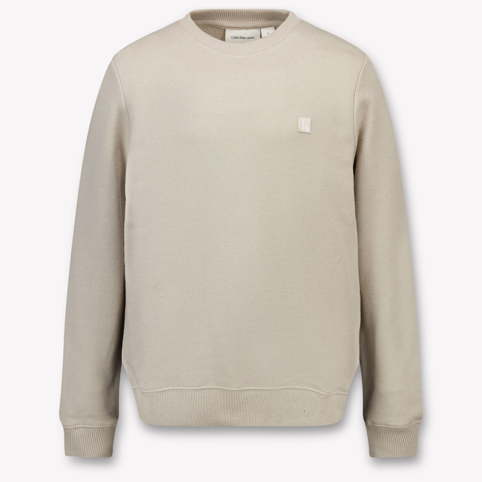 Calvin Klein Niños Unisex suéter en Beige claro