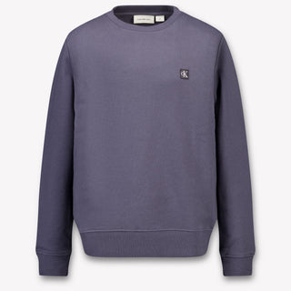 Calvin Klein Niños Unisex suéter en Gris Oscuro