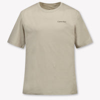 Calvin Klein Niños Unisex Camiseta adentro Beige claro