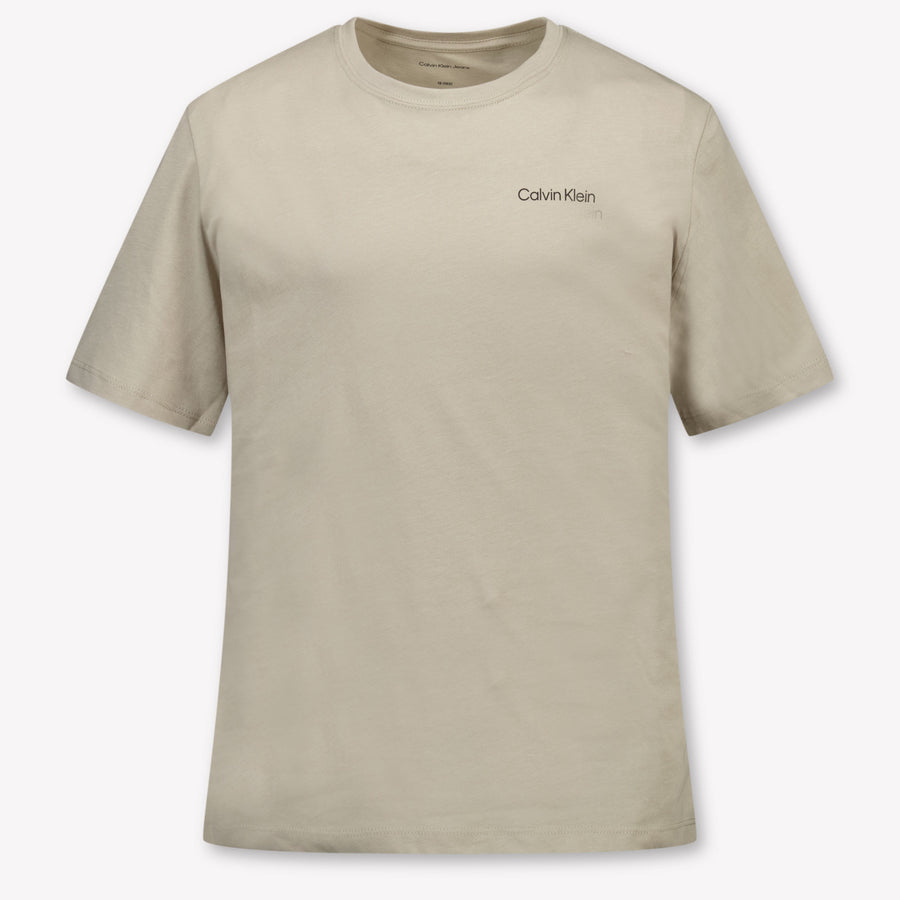 Calvin Klein Niños Unisex Camiseta adentro Beige claro
