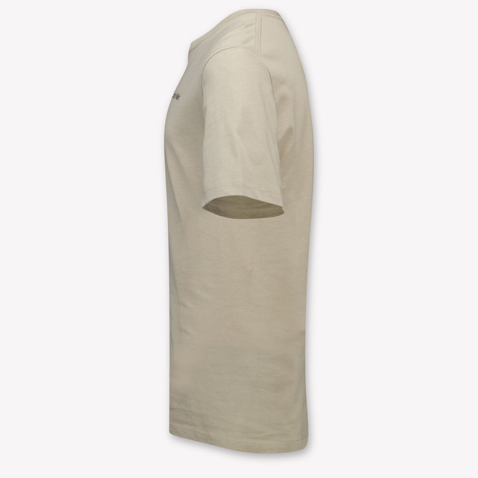 Calvin Klein Kinder Unisex T-Shirt In Helles Beige