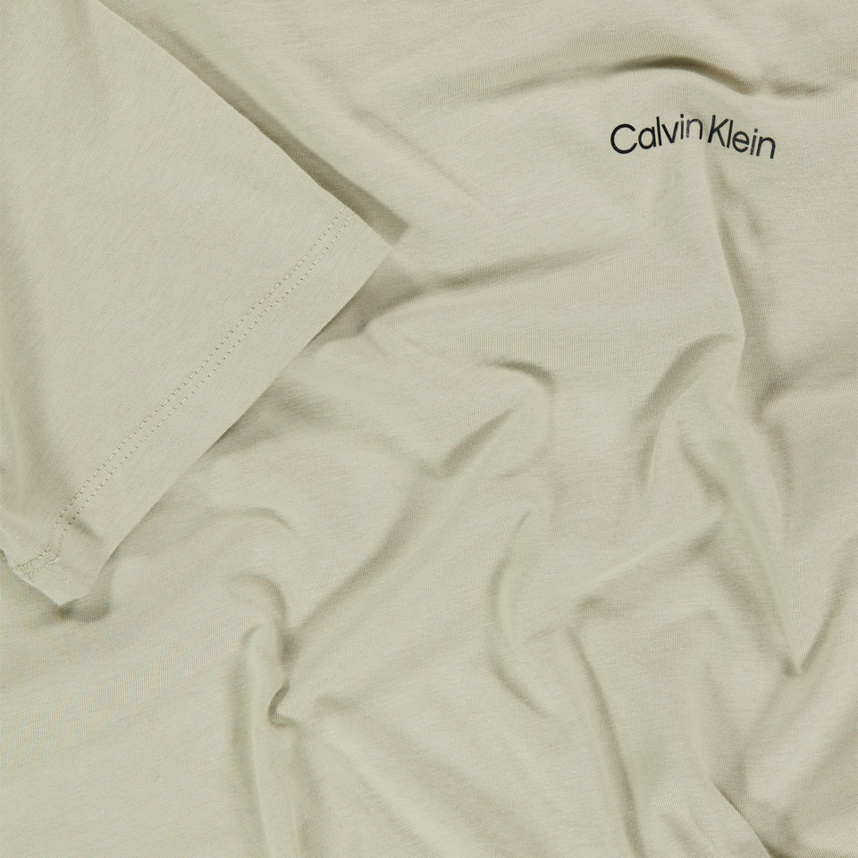 Calvin Klein Kinder Unisex T-Shirt In Helles Beige