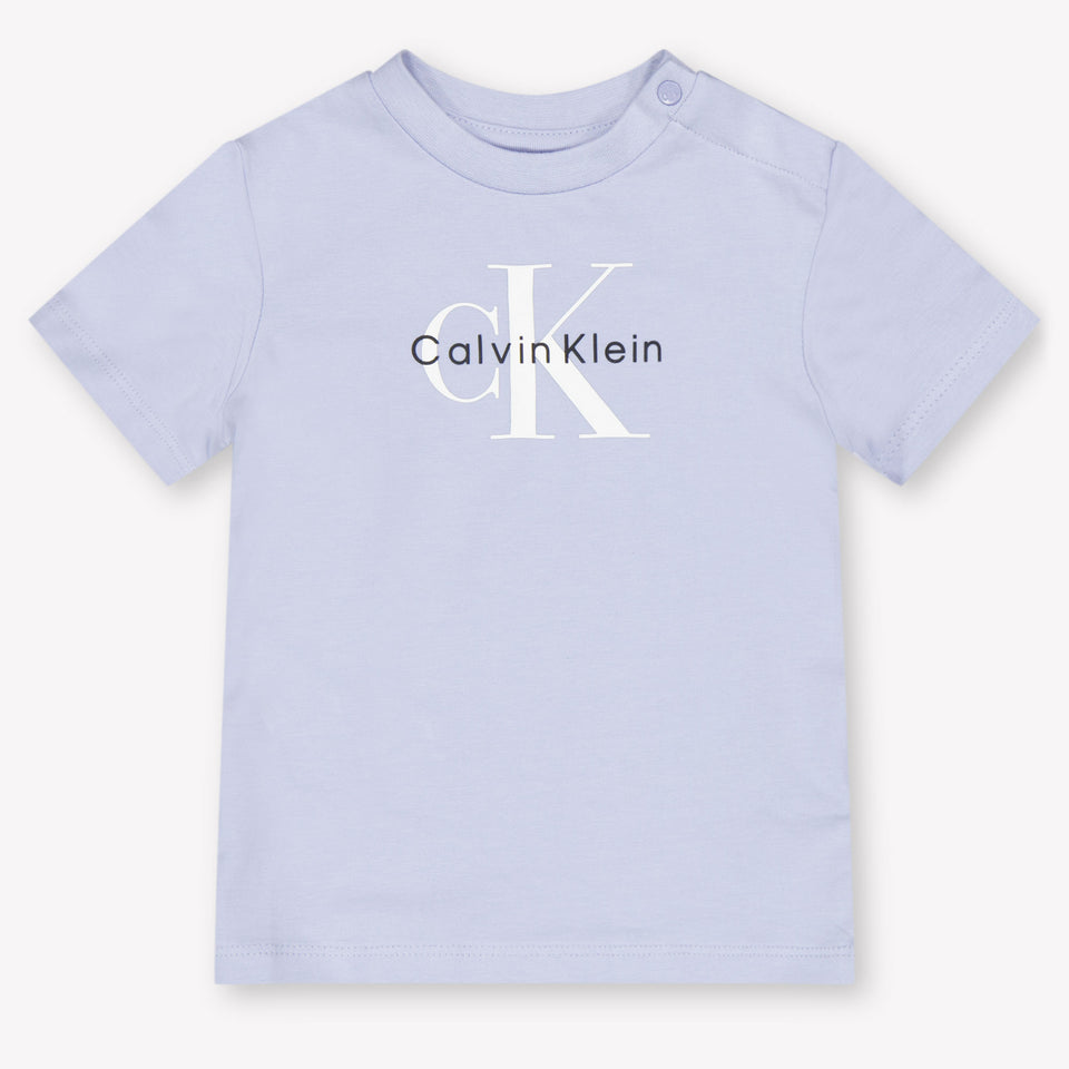 Calvin Klein Baby Unisex T-Shirt In Light Blue