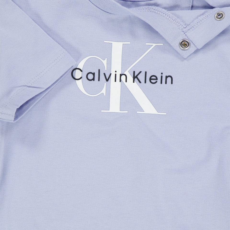 Calvin Klein Baby Unisex T-Shirt In Light Blue